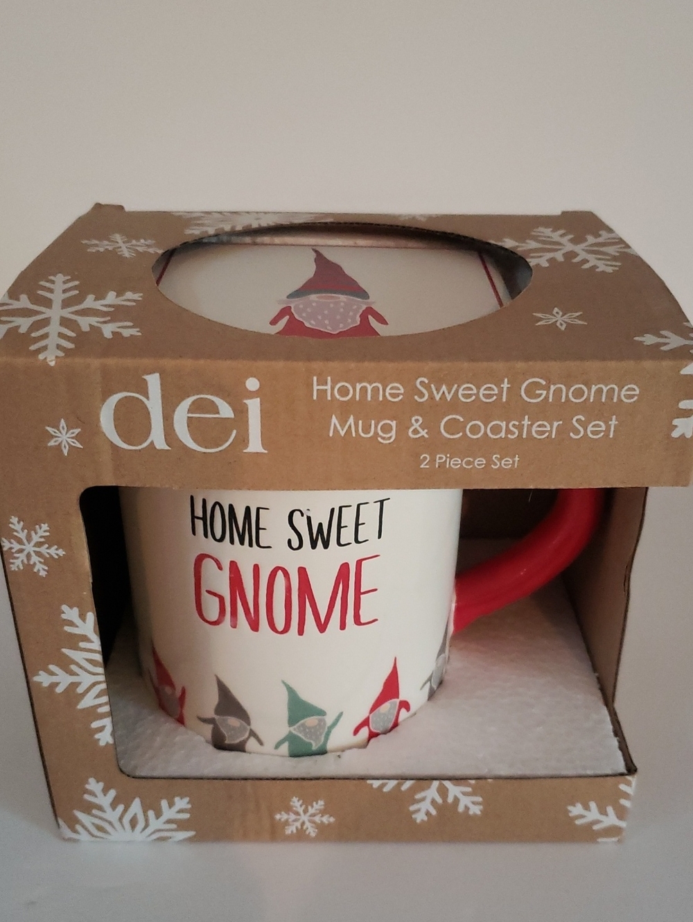 Dennis East International "Home Sweet Gnome" Mug & Coaster Set